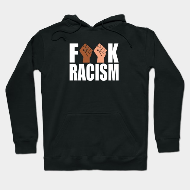 F**k Racism Hoodie by redgear96